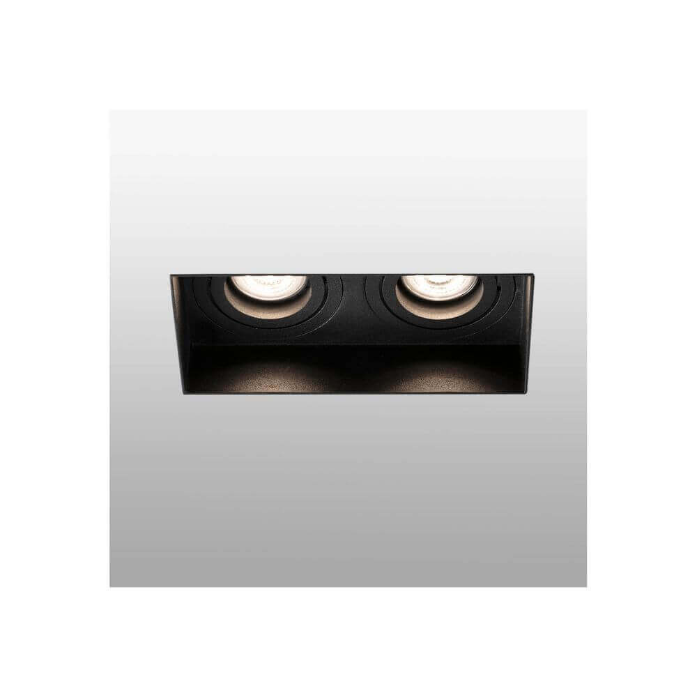 Lámpara empotrable HYDE 2-focos GU10 Negra