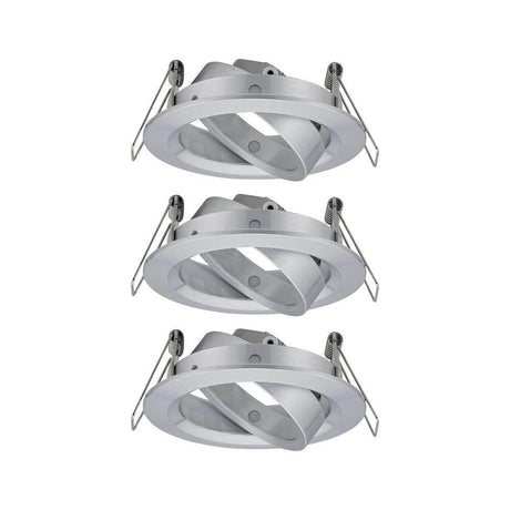 3er Einbauringe Choose Basis-Set schwenkbar 50° Alu in Alu-Optik zur Kombination mit Choose! Coin-Sets