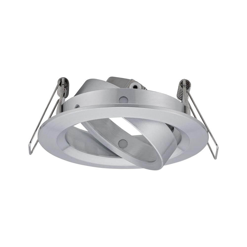 3er Einbauringe Choose Basis-Set schwenkbar 50° Alu in Aluminiumfarbe, ideal für die Choose-Serie Leuchtmittel.