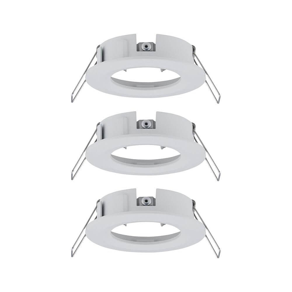 Einbauringe Choose 3er Basis-Set starr Weiß-Matt - Set aus 3 starren Einbauringen in Weiß matt, IP44 spritzwassergeschützt.