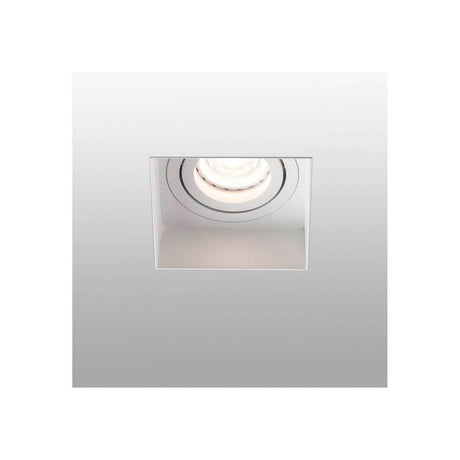 Recessed light HYDE Square GU10 White in a square shape with bright light