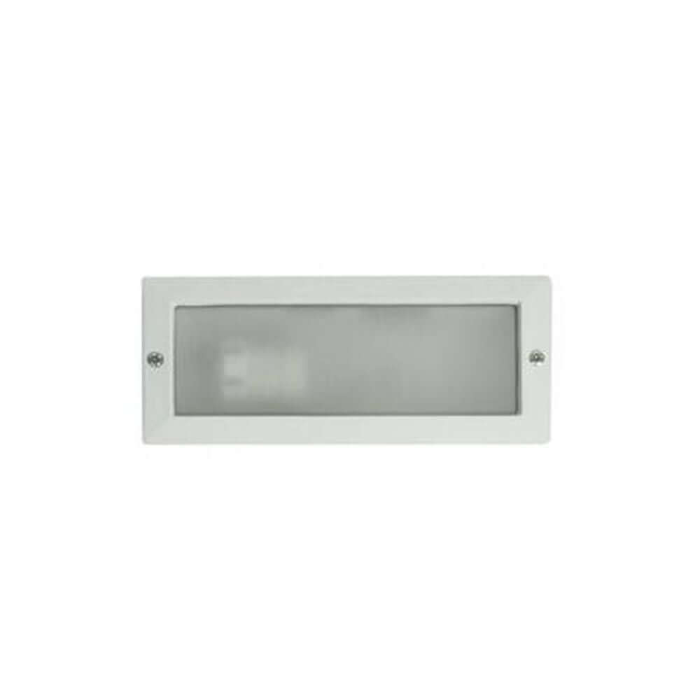 Einbauleuchte LISO IP44 Weiß Wandstrahler, modernes Downlight mit Glasdiffusor für Außenbeleuchtung.