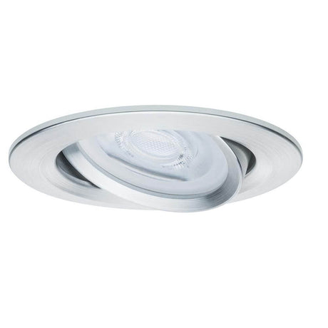 Recessed light Nova IP23 round aluminium GU10, modern recessed spotlight with IP23 protection for living spaces.