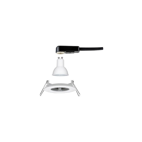 Frälsningslampa nova runda styva led IP44 1x6.5w 2700k Gu10 vit