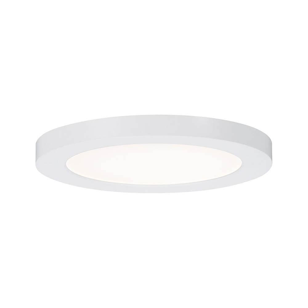 Promo LED Panel Einbauleuchte Cover-it Weiß in flachem, rundem Design mit warmweißem Licht.