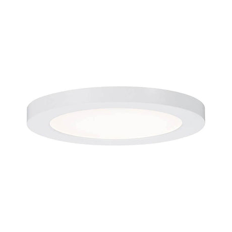 Promo LED Panel recessed light Cover-it White in a flat, round design with warm white light.