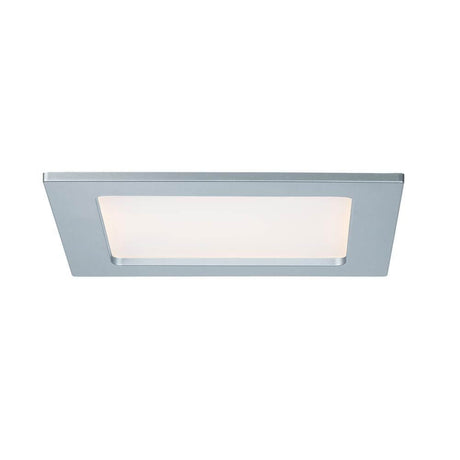 Einbaupanel LED eckig 12W 2700K IP44, geeignet für Feuchträume mit gleichmäßiger, blendfreier Beleuchtung.