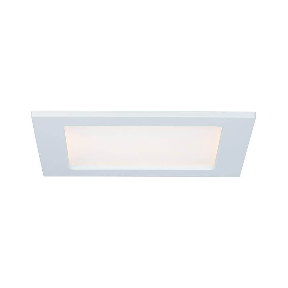 Einbaupanel LED eckig 12W 2700K Weiß IP44 in modernem Design, ideal für Feuchträume.