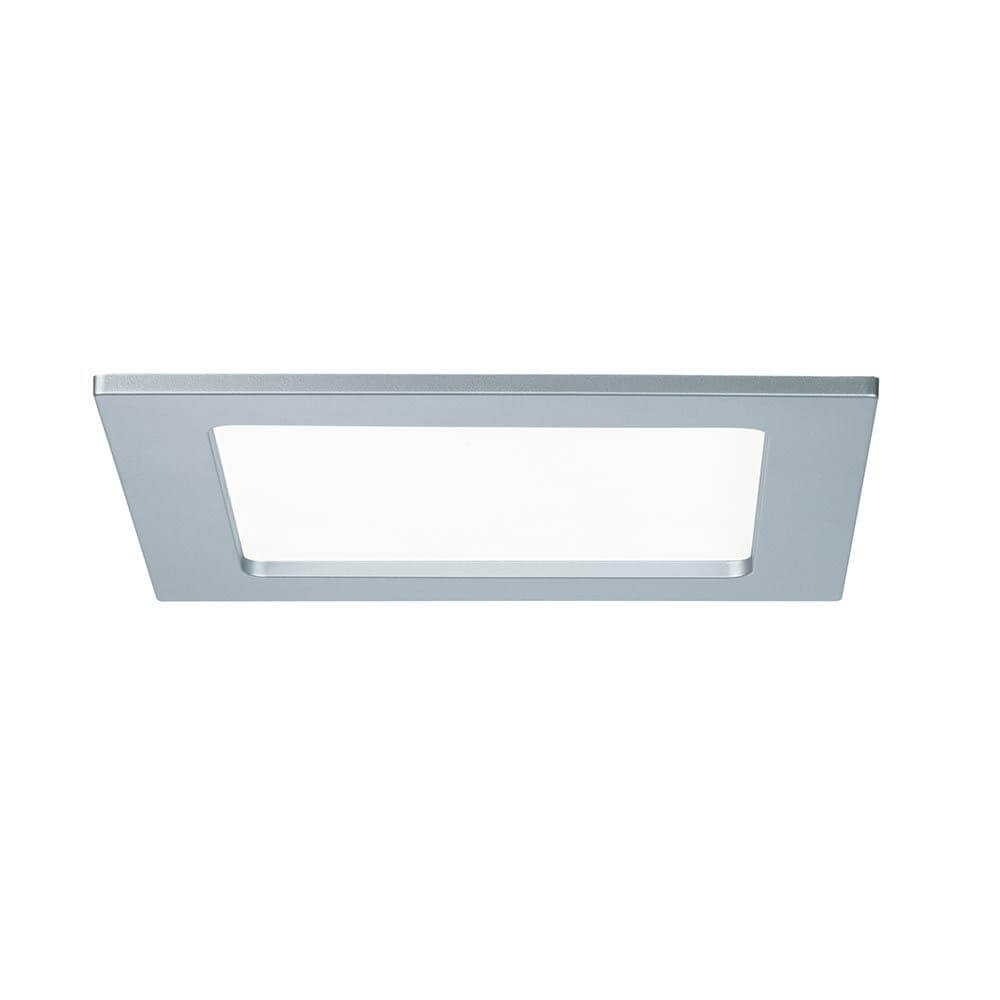 Einbaupanel LED eckig 12W 4000K mit IP44-Schutz für feuchte Räume, blendfreies Licht.
