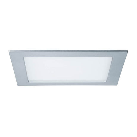 Einbaupanel LED eckig 18W 4000K IP44 in Silber, geeignet für Feuchträume, moderne Innenbeleuchtung.