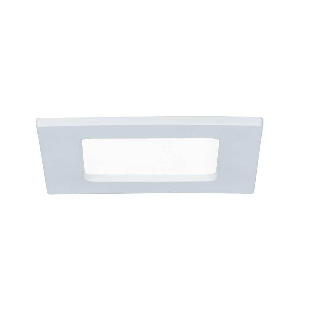 Einbaupanel LED eckig 6W 4000K Weiß IP44 - modernes LED-Lichtpaneel in rechteckiger Form, ideal für feuchte Räume.