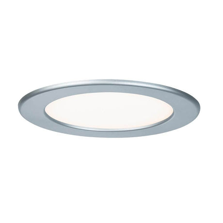 Recessed panel LED round 12W 2700K IP44 in an elegant design, ideal for damp rooms and even illumination.