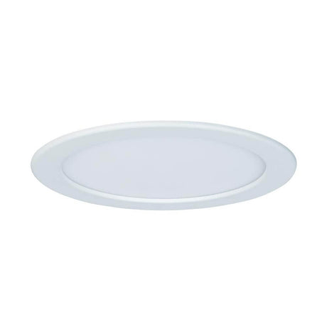 Recessed panel LED round 18W 4000K white IP44 with a slim design suitable for damp rooms.