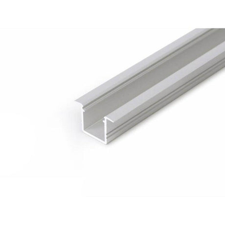 Einbauprofil micro 200cm Alu-eloxiert ohne Abdeckung für LED-Strips, geeignet für einen professionellen Einbau.