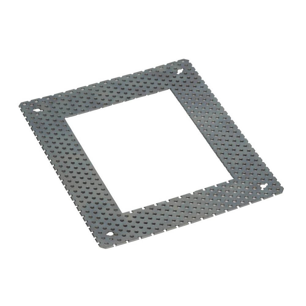 Einbaurahmen für Downunder PUR eckig 120x155mm aus Metall, geeignet für Mauerwerk Lampenmontage.