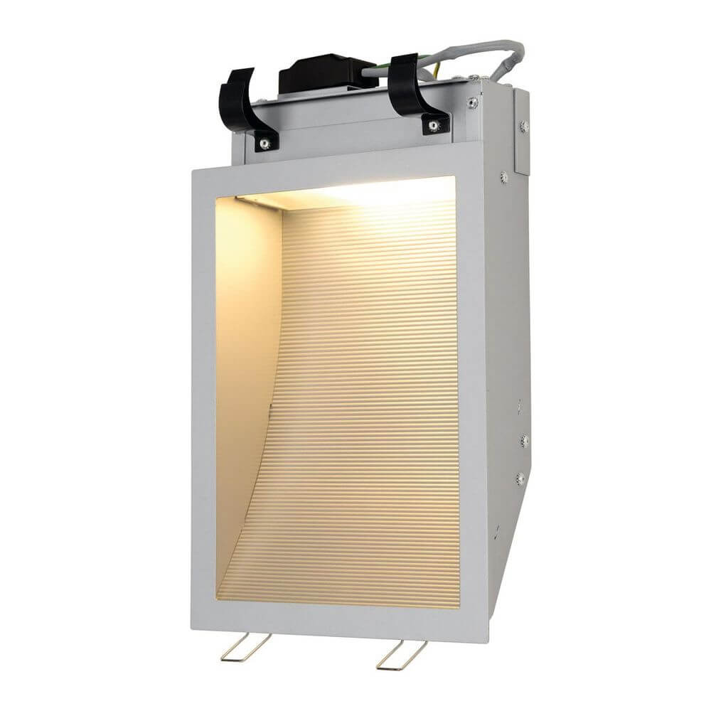 Einbaurahmen für Downunder PUR eckig 120x155mm mit integriertem Licht und modernem Design für Mauerwerk.