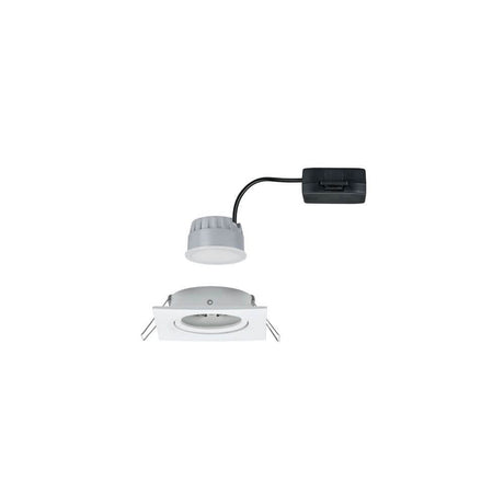 Einbaustrahler LED Nova eckig 3-Stufen Dimmbar Weiß mit auswechselbarem LED Leuchtmittel.