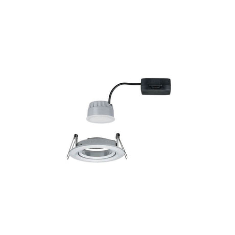 Indbyggede spotlights LED Nova rund 3-trins dæmpbar aluminium drejet - flad og velegnet til lavt hulrumsdybde.