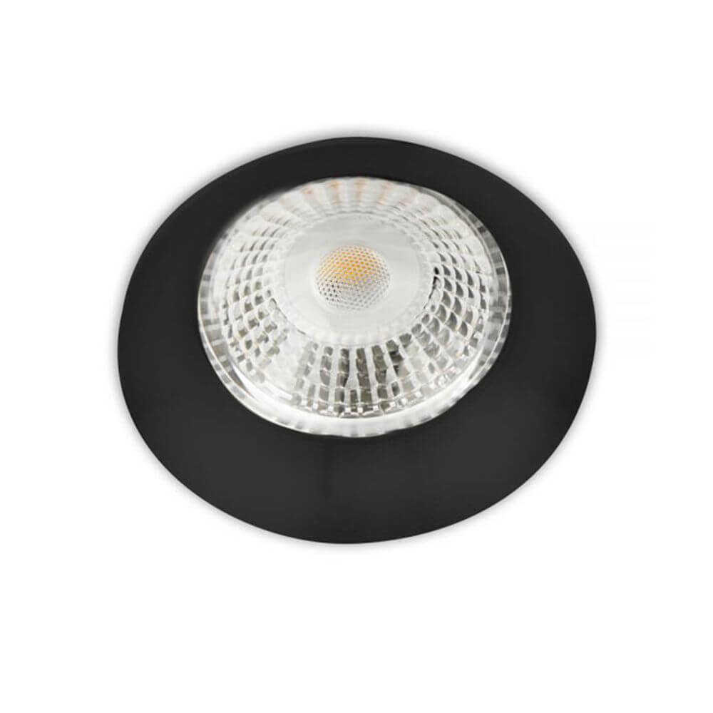 Einbaustrahler Slim rund für GU10, MR16 Schwarz - Minimalistisch mit schwarzer Einbaublende und schmaler Auflage.