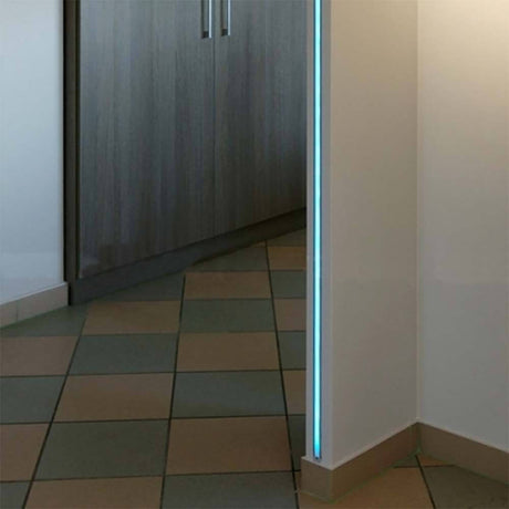Perfil de reboco 200cm preto sem tampa para fitas LED