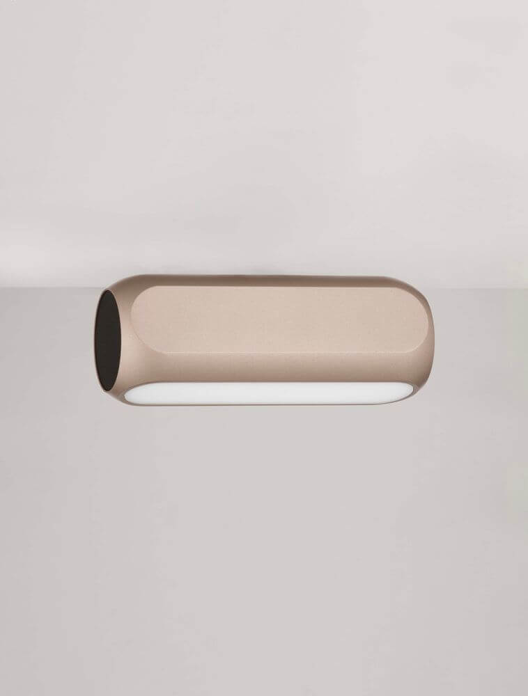 Elli LED Deckenleuchte 3000K Schwarz, Braun - moderne, elegante Deckenleuchte in beige mit weichem Licht.