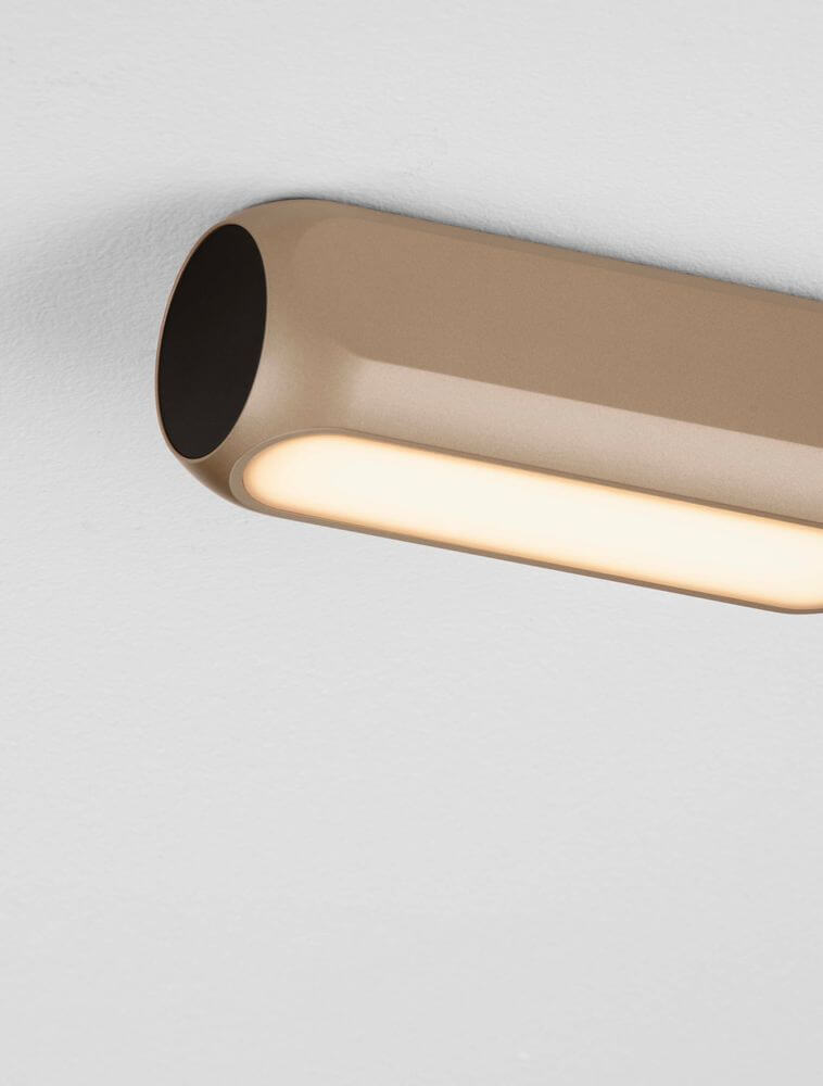 Elli LED Deckenleuchte 3000K Schwarz, Braun - moderne Deckenlampe mit warmem Licht in Schwarz und Braun.