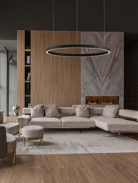 Lampada a ciondolo a LED Elowen Ø 98 cm 3000k su e giù