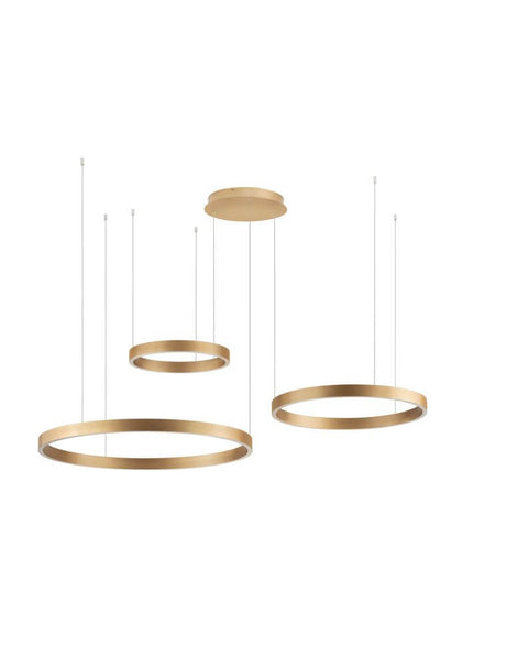 Lampada a ciondolo a LED Elowen 3-Flame 3000k su e giù