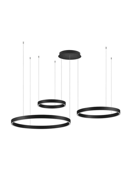 Lampada a ciondolo a LED Elowen 3-Flame 3000k su e giù