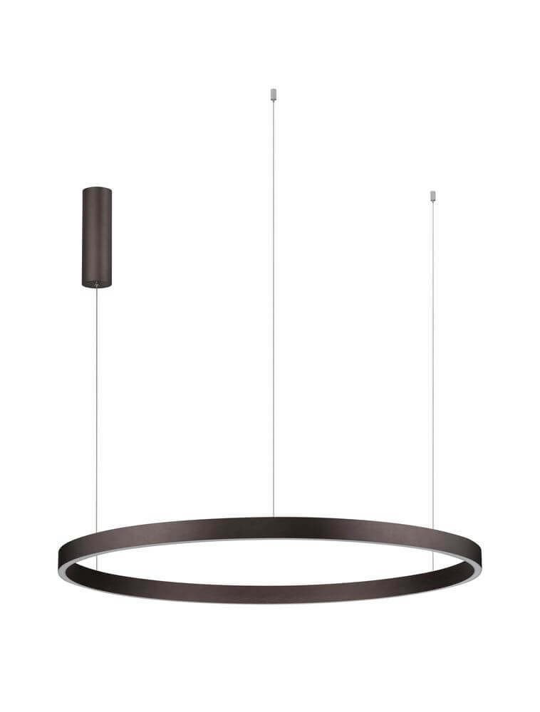 Elowen LED Pendelleuchte 3000K Up & Down Braun in modernem Design aus Aluminium und Kunststoff.