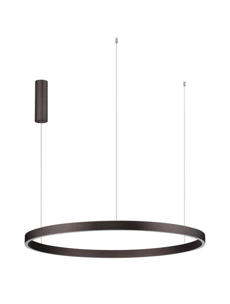 Elowen LED Pendelleuchte 3000K Up & Down Braun, Ø 98cm, moderne runde Pendelleuchte in Coffee/Braun