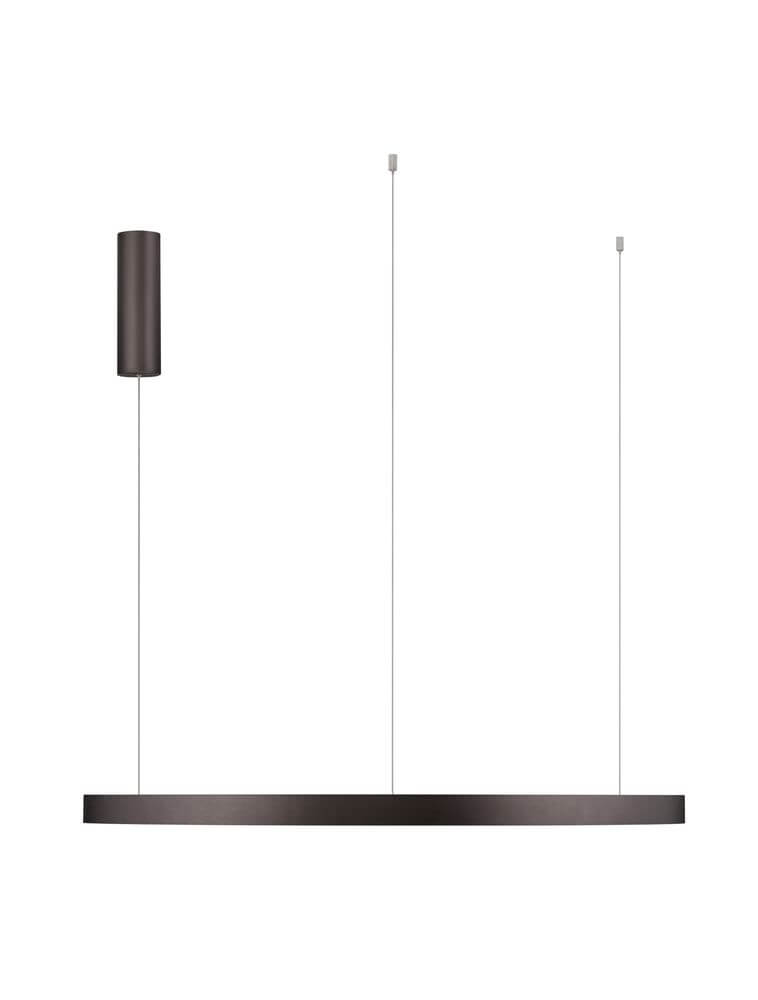 Elowen LED Pendelleuchte 3000K Up & Down Braun im modernen Design aus Aluminium und Kunststoff.
