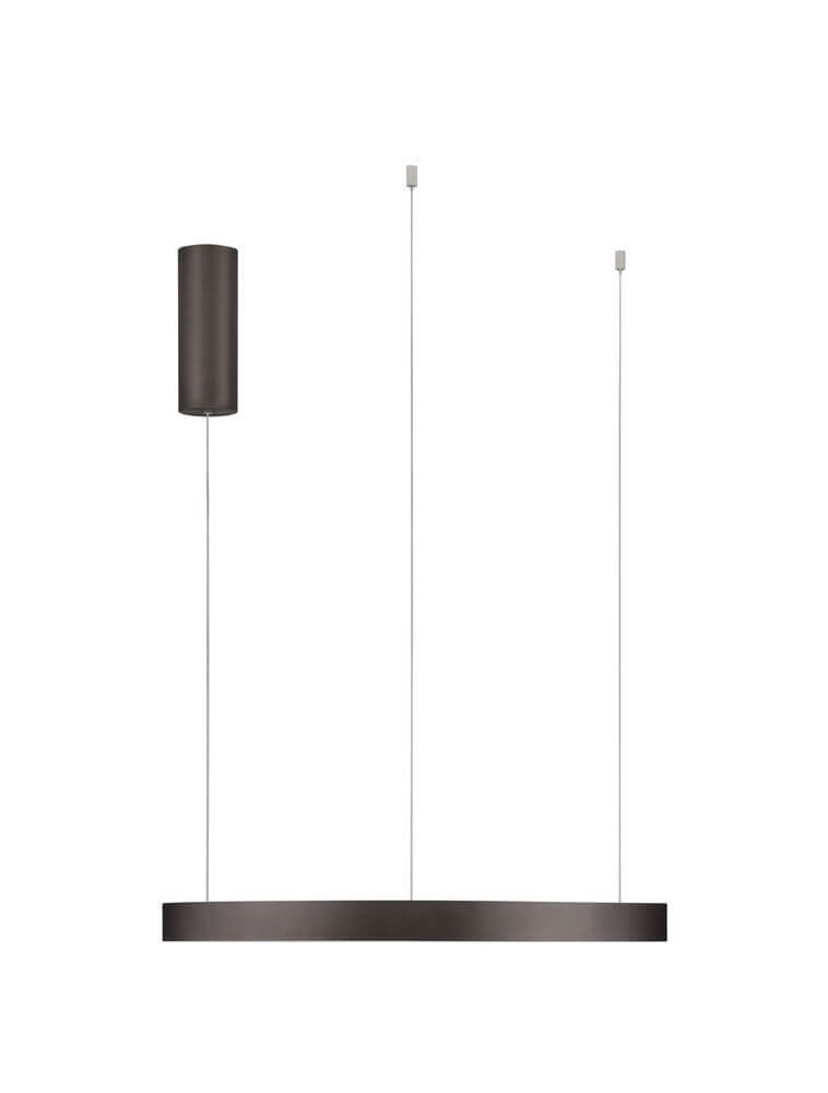 Elowen LED Pendelleuchte 3000K Up & Down Braun in modernem Design aus Aluminium und Kunststoff.