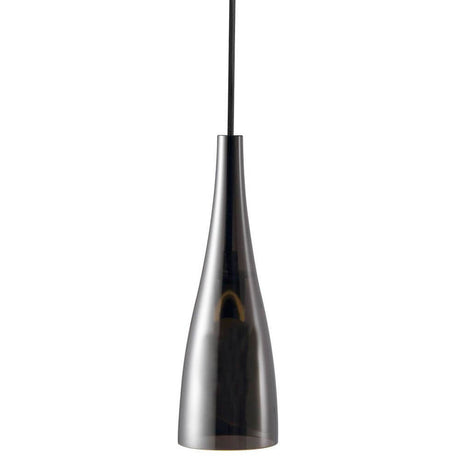 Embla Glas Pendelleuchte Rauch, Schwarz - elegante und moderne Hängeleuchte in Rauchglas-Design.