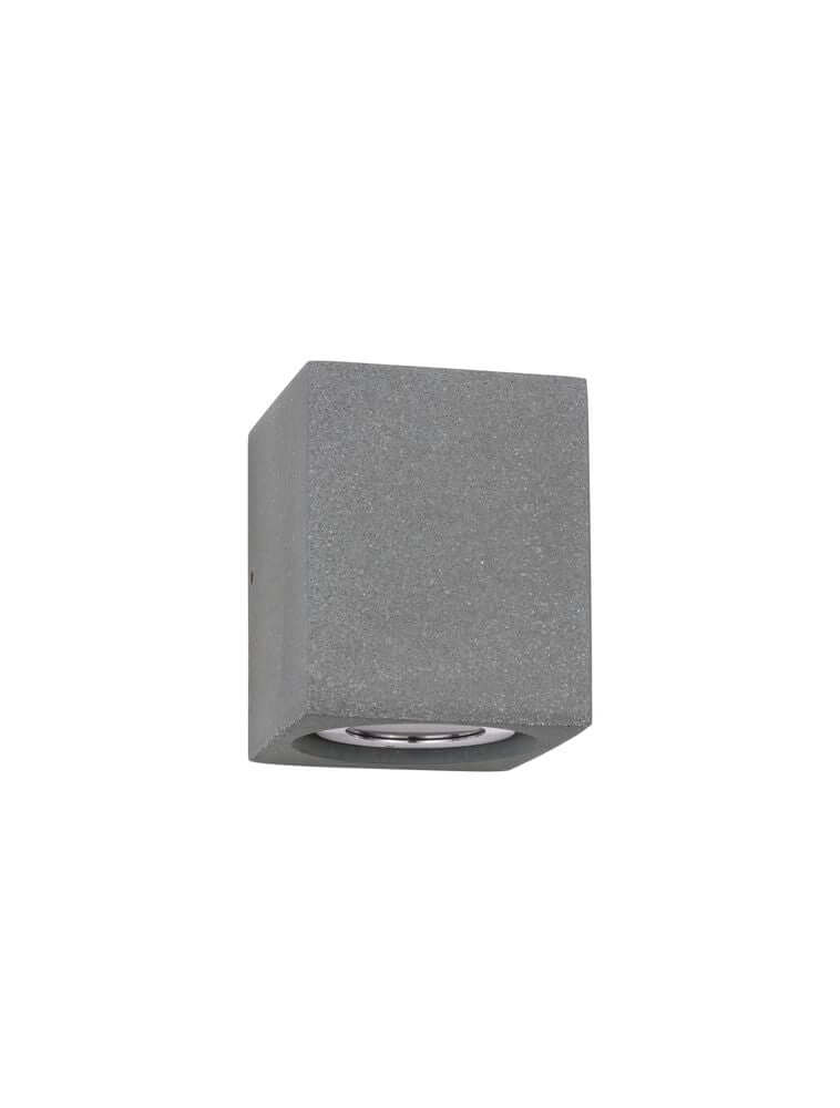 Emile LED Außenwandleuchte Cube Grau IP65 – moderne Außenleuchte mit hochwertigem Design.