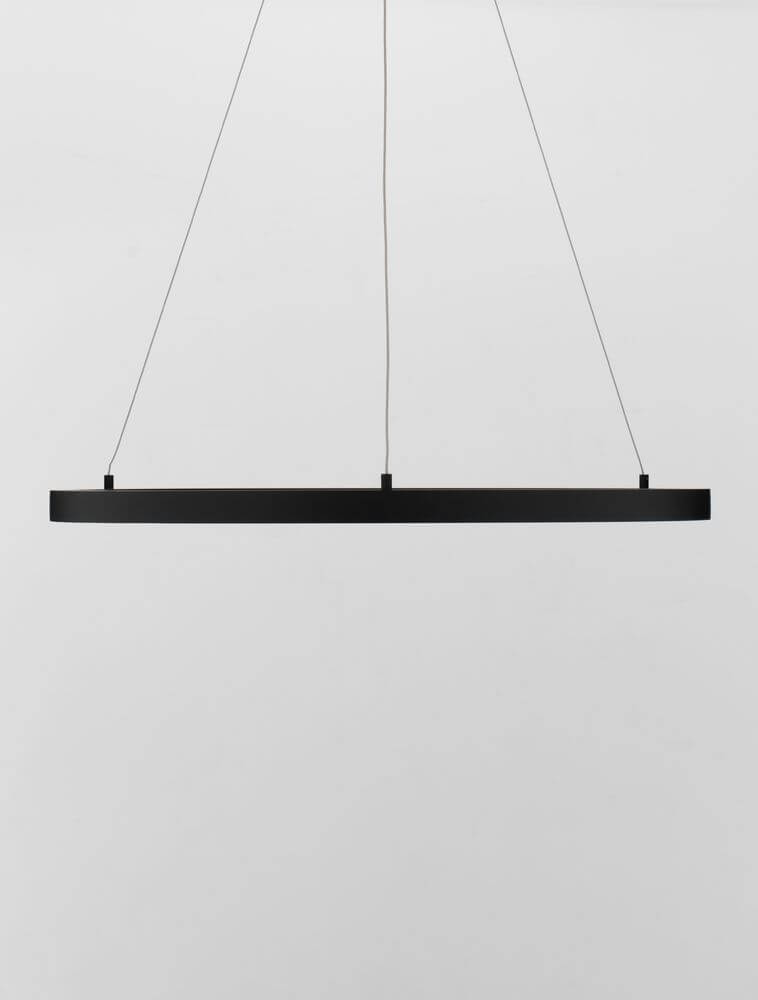 Empatia LED Pendelleuchte Ø 60cm 3000K in schickem schwarzen Design, elegant und modern.