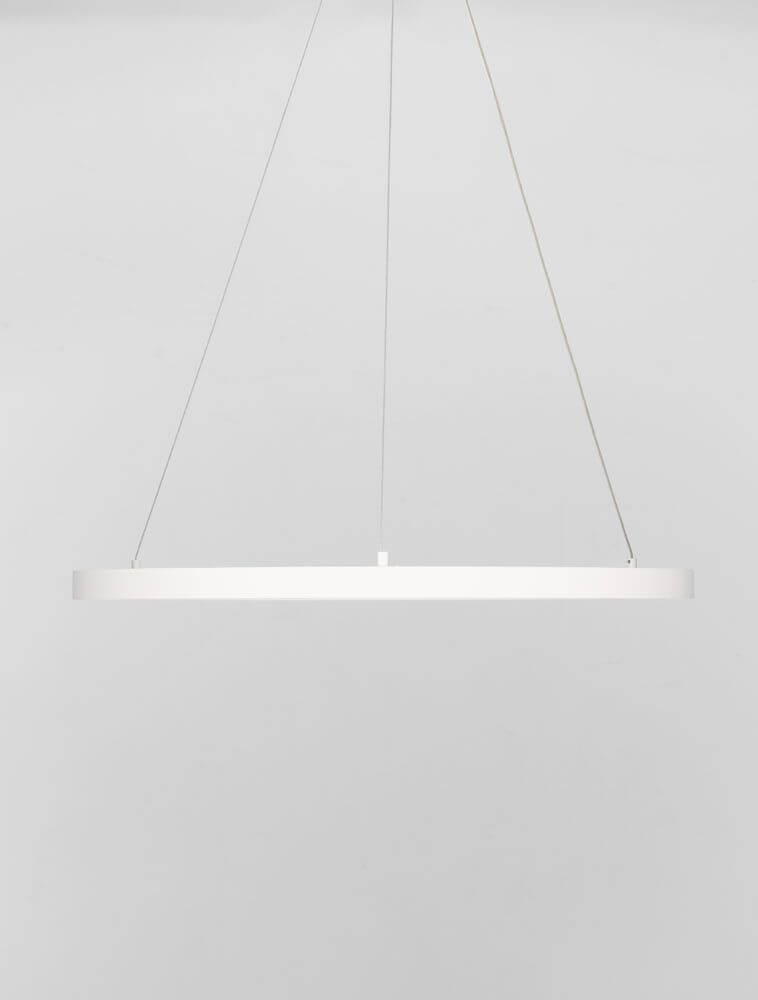 Empatia LED Pendelleuchte Ø 60cm 3000K in modernem Design, aus Aluminium und Acryl gefertigt.