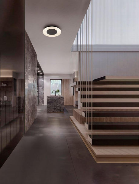 Epos ceiling light Ø 40cm 2700, 4000K in a modern interior with staircase and stylish design.