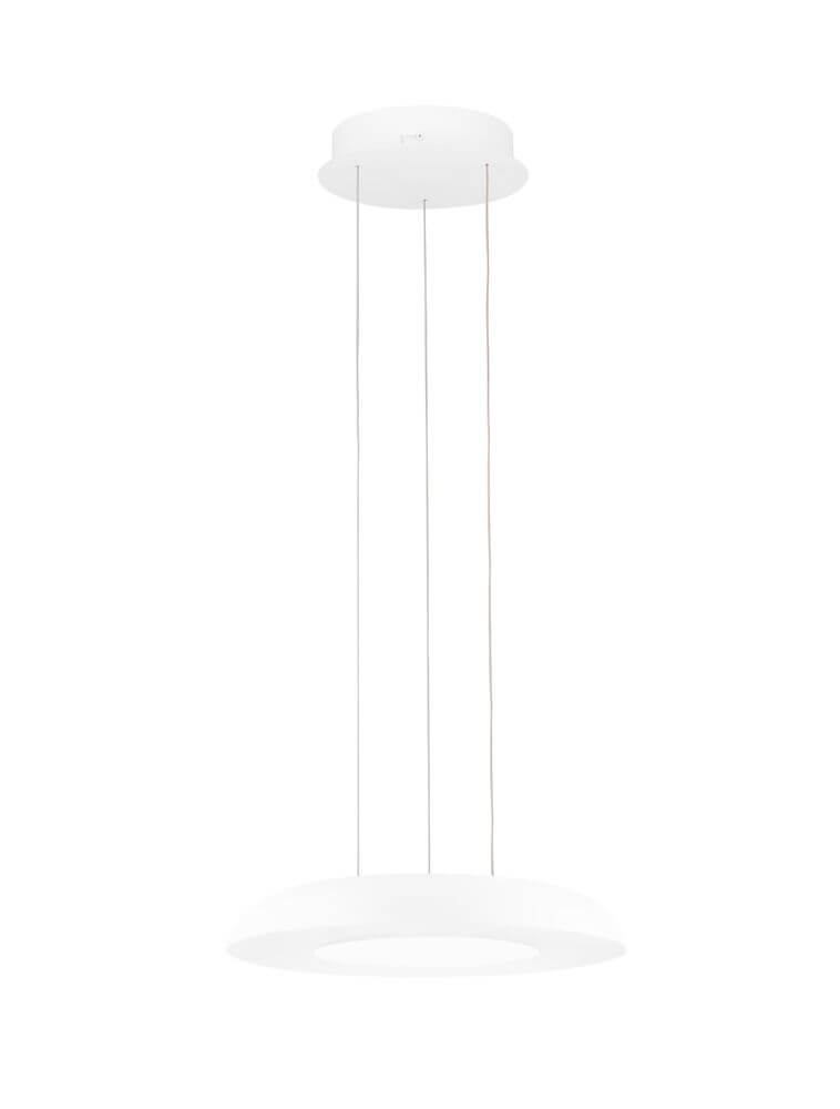 Epos Pendelleuchte Ø 40cm 2700, 4000K in Weiß, moderne LED Hängelampe mit minimalistischen Design.