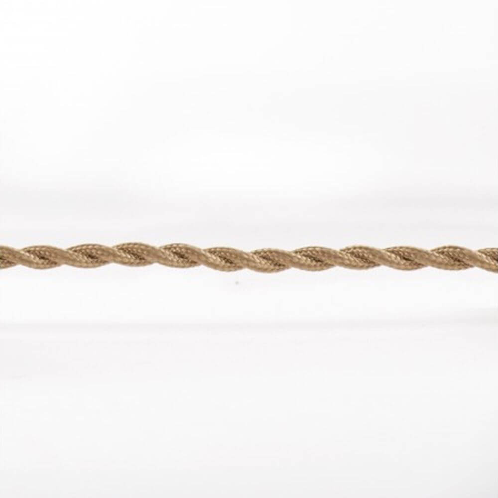 Ersatz-Netzkabel für Royale, geflochtenes Kabel in beige für elektrische Geräte.