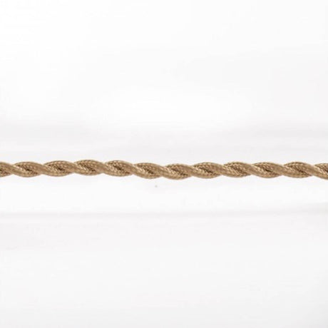 Replacement mains cable for Royale, braided cable in beige for electrical devices.