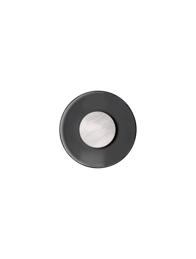 Esti LED Wandleuchte Ø 32cm 3000K mit modernem Design in Schwarz und Metall.