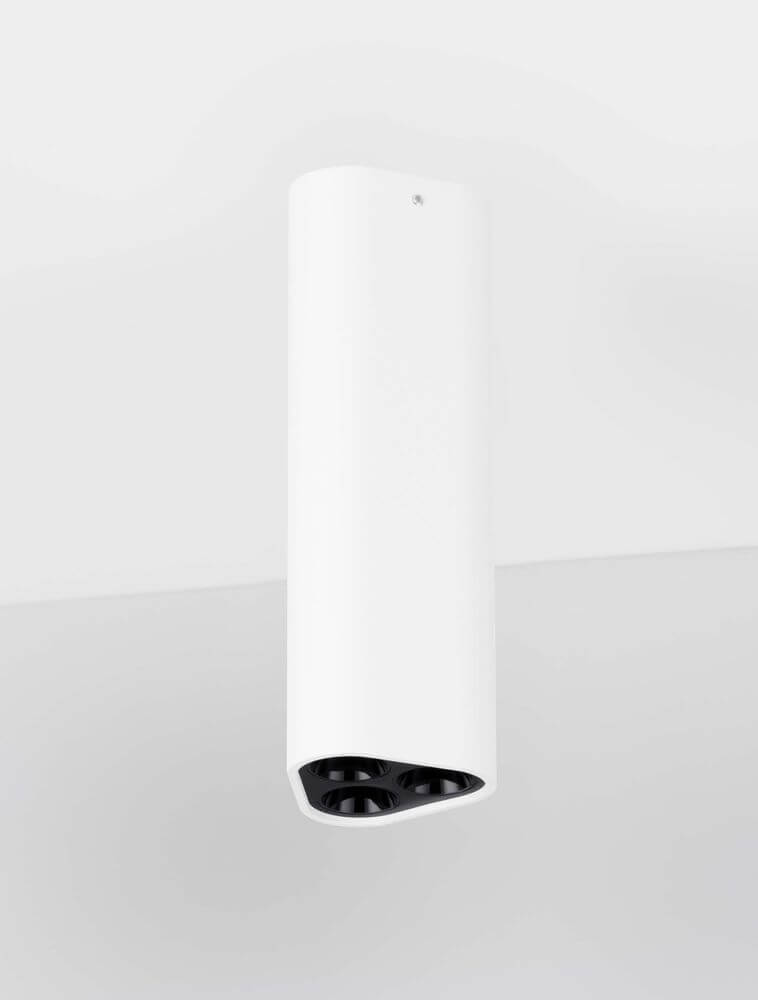 Etho Deckenleuchte H 15cm 3-flammig 3000K - moderne Deckenleuchte in Weiß, geeignet für verschiedene Innenräume.