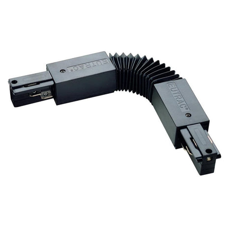 Eutrac Flex-Verbinder Schwarz flexibler Verbinder für 3Phasen-Aufbauschienen, 30° bis 330° Radius