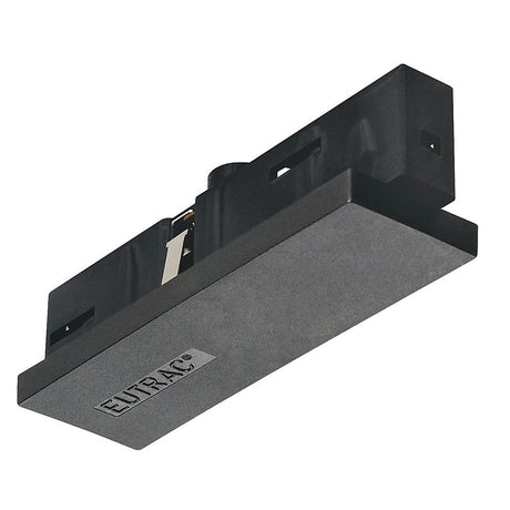 Eutrac Mitteleinspeiser Schwarz für Hochvolt 3Phasen-Aufbauschienen-System, mittig einsetzbar