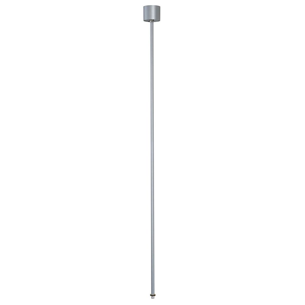 Eutrac Pendelabhängung für 3-Phasenstromschiene Silbergrau 120cm in minimalistischer Ausführung.