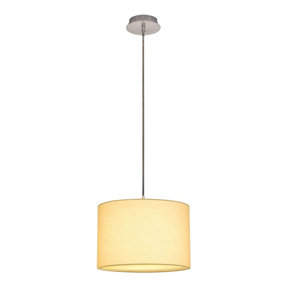 Fenda E27 Pendelabhängung in Chrom, elegantes Design ohne Schirm für moderne Raumbeleuchtung.