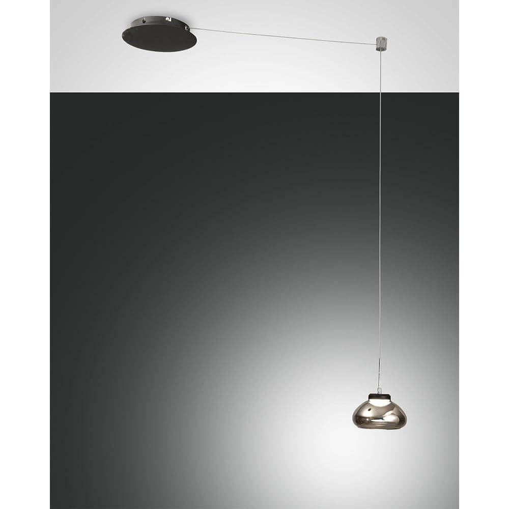 Arabella LED Glas-Pendellampe mit Kabel und Baldachin, modernes Design für stilvolle Beleuchtung