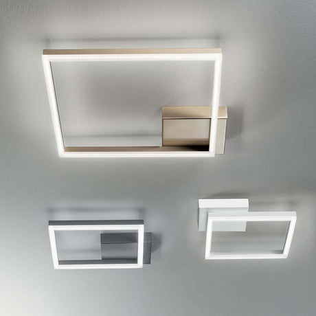 Bard LED plafonnier 45x45 cm - luminaire à cadre moderne et dimmable au plafond.