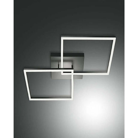 Bard LED Deckenleuchte Metall Anthrazit mit modernen, dimmbaren LED-Rahmen in stilvollem Design.